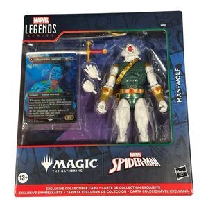 Spider-Man Marvel Legends Magic The Gathering Man-Wolf 6-Inch Action Figure Card